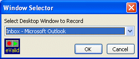 eValid Window Selector Box
