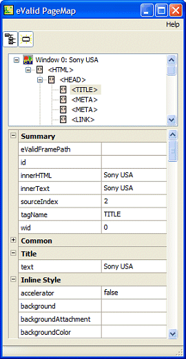 PageMap GUI Display